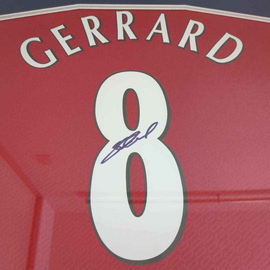リバプール スティーブン・ジェラード サイン入りユニフォーム 額入り