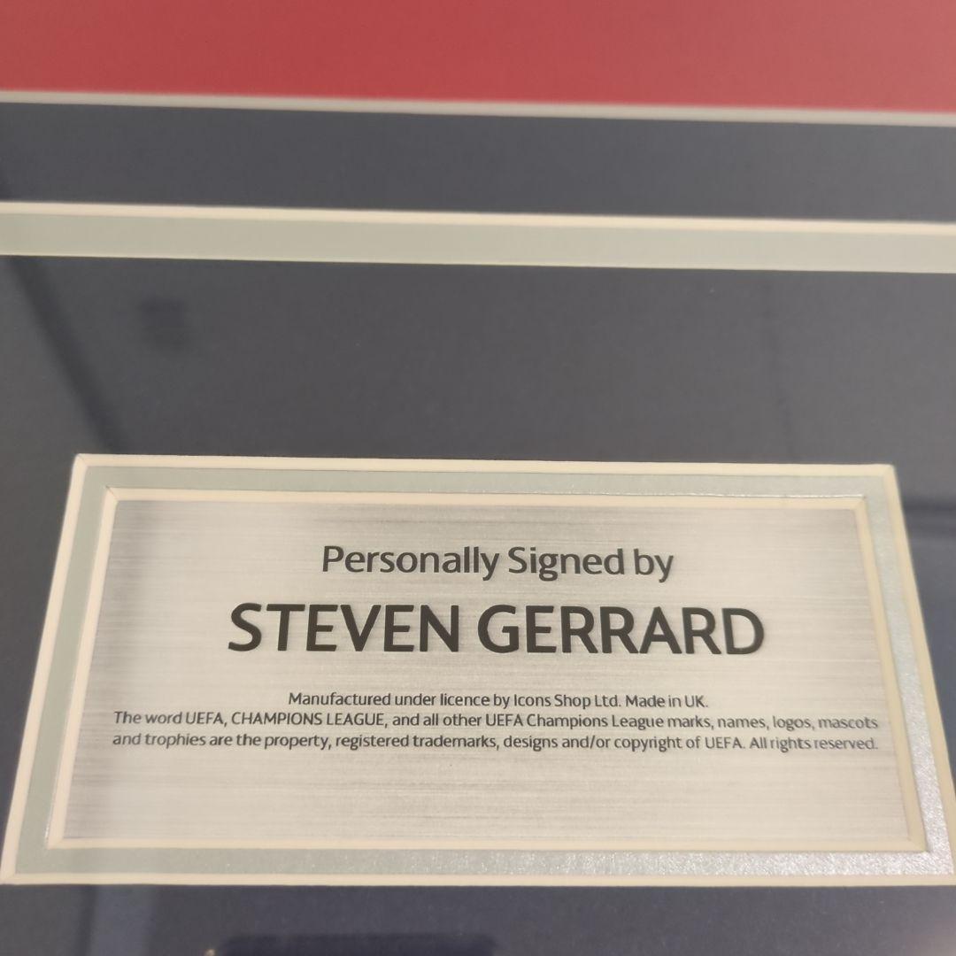 リバプール スティーブン・ジェラード サイン入りユニフォーム 額入り