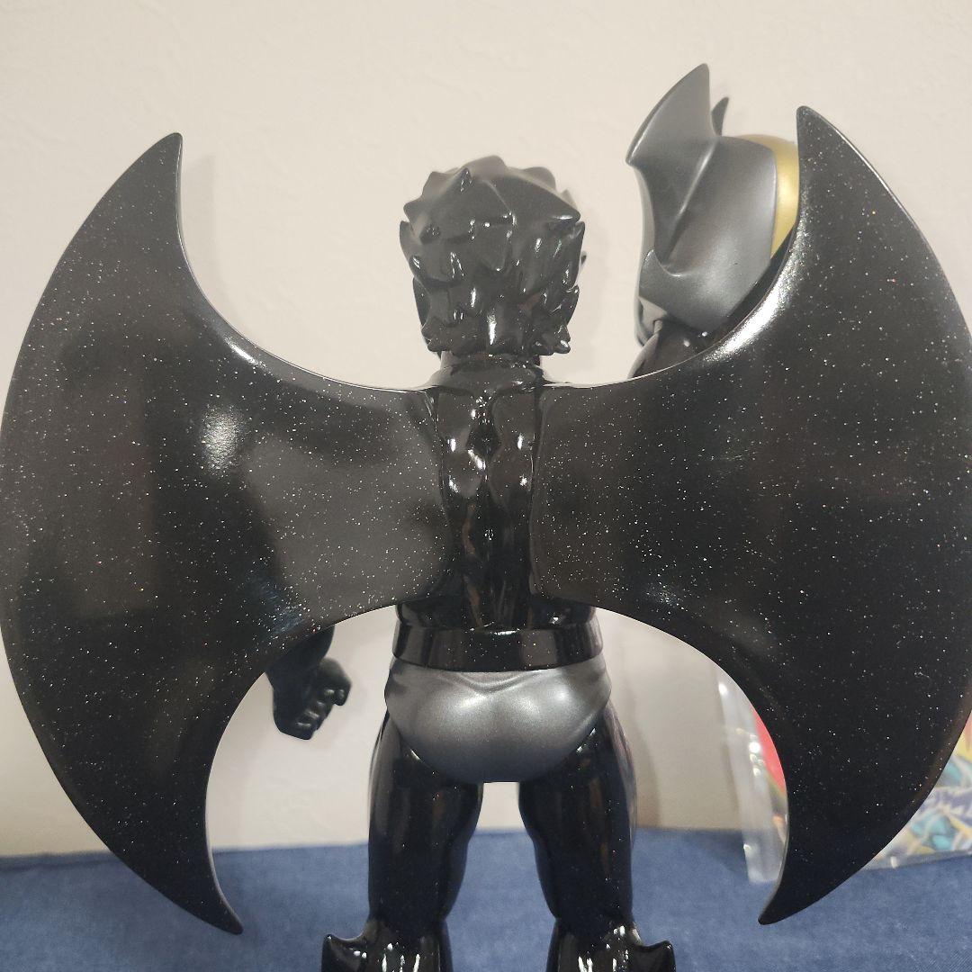 墓場の画廊 デビルマン マスク 面取れ ソフビ ブラック細かな金ラメ