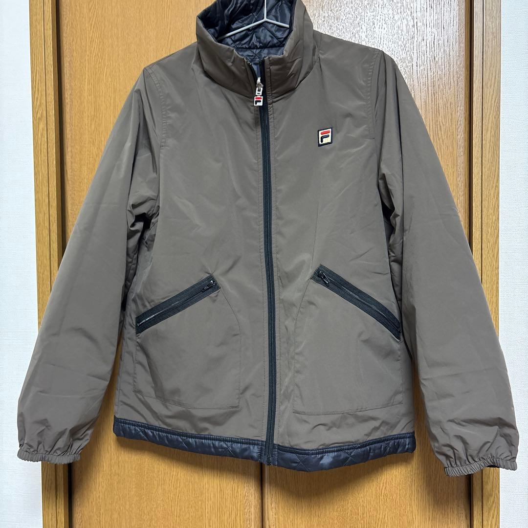 FILA キルティングジャケット Lサイズ ブラウン ネイビー FILA ジャケット XLサイズ程度 フィラ キルティング vintage