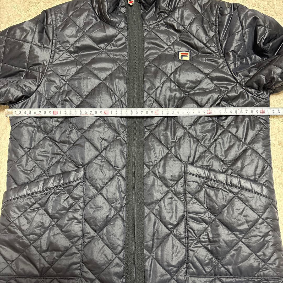 FILA キルティングジャケット Lサイズ ブラウン ネイビー