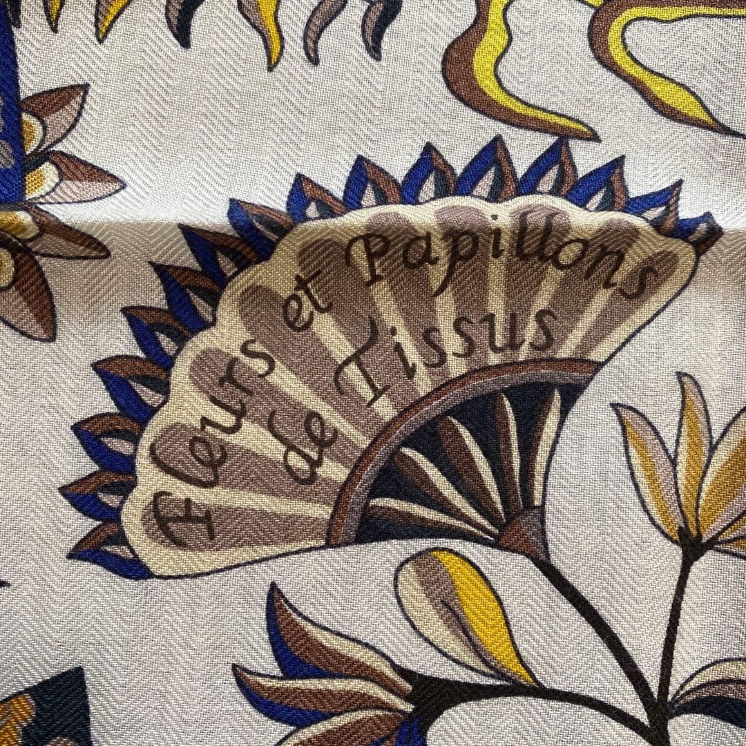 Hermès カレジュアン カシシル140 花咲く織物 新品 - メルカリ