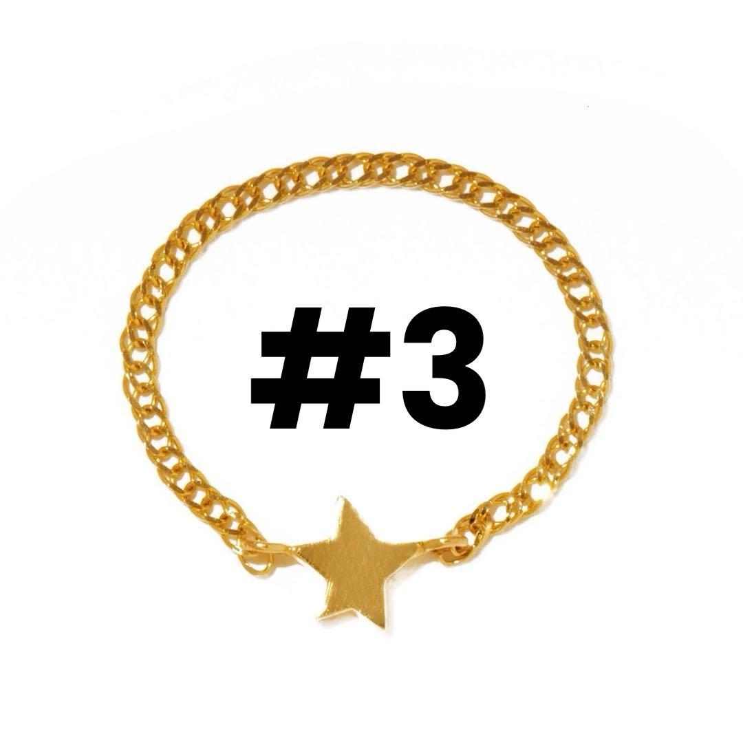 les bon bon 星モチーフ K10 チェーンリング #3 ピンキーリング - メルカリ