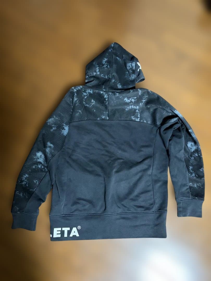 帝京長岡 ATHLETA タイダイ柄 フード付きスエットパーカー上下セット