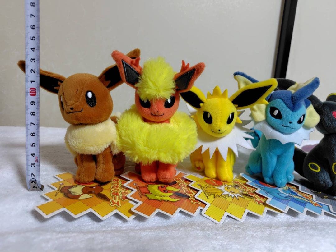 ポケットモンスター おすわりポーズ ぬいぐるみ ブイズ ９点　2013 #12