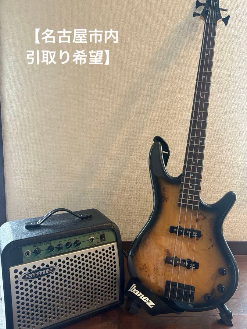 Ibanez エレキベース＆ベースアンプ⭐︎Ibanezケース、ピック、クロス付き 数量限定 1000円OFF】 Gio Ibanez GSR180 ベース 初心者12点セット