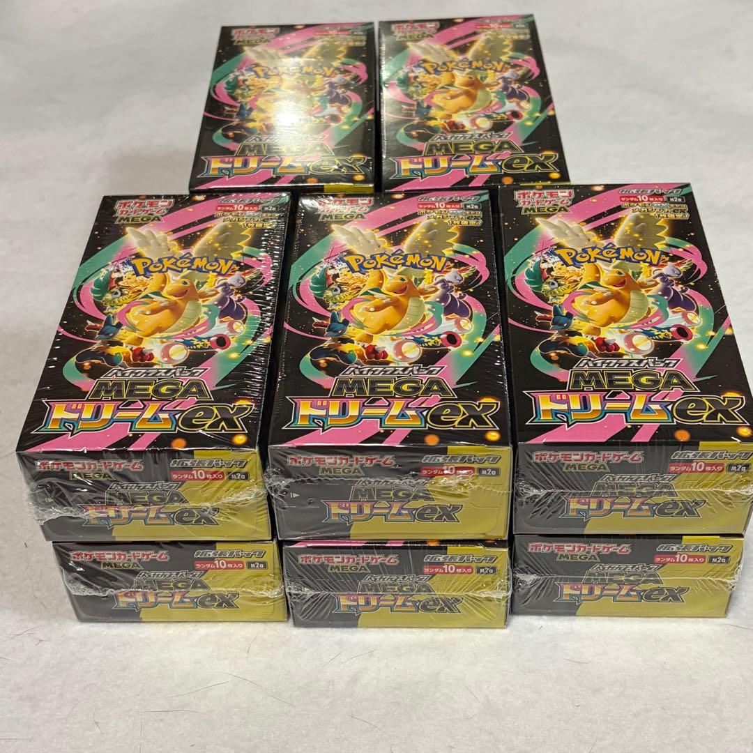 シュリンク付きポケモンカードゲームMEGAドリームex 10BOX - メルカリ