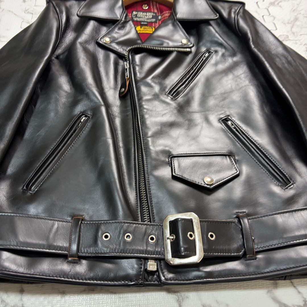 極美品✨ schott ライダースジャケット 613SJH 馬革 黒 40 - メルカリ