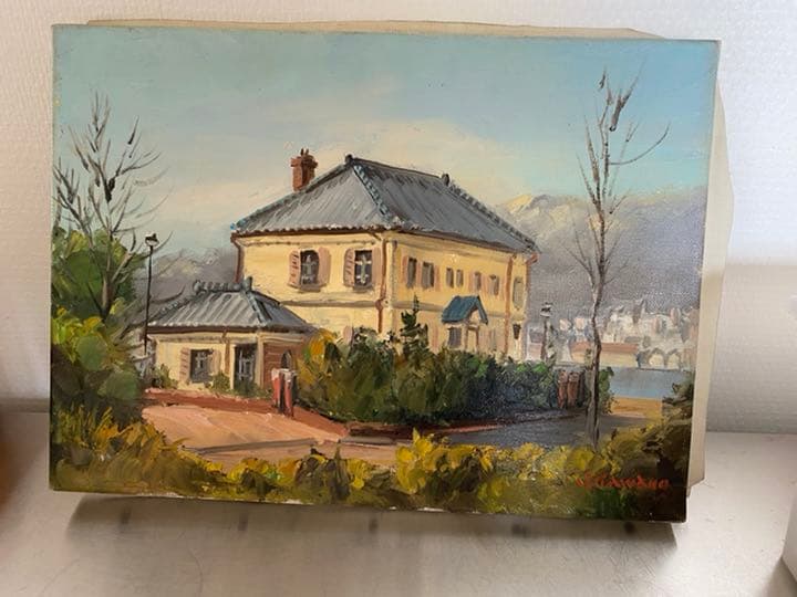 額無しでよろしければ6,000円引きで！油絵はF4と書いてます。