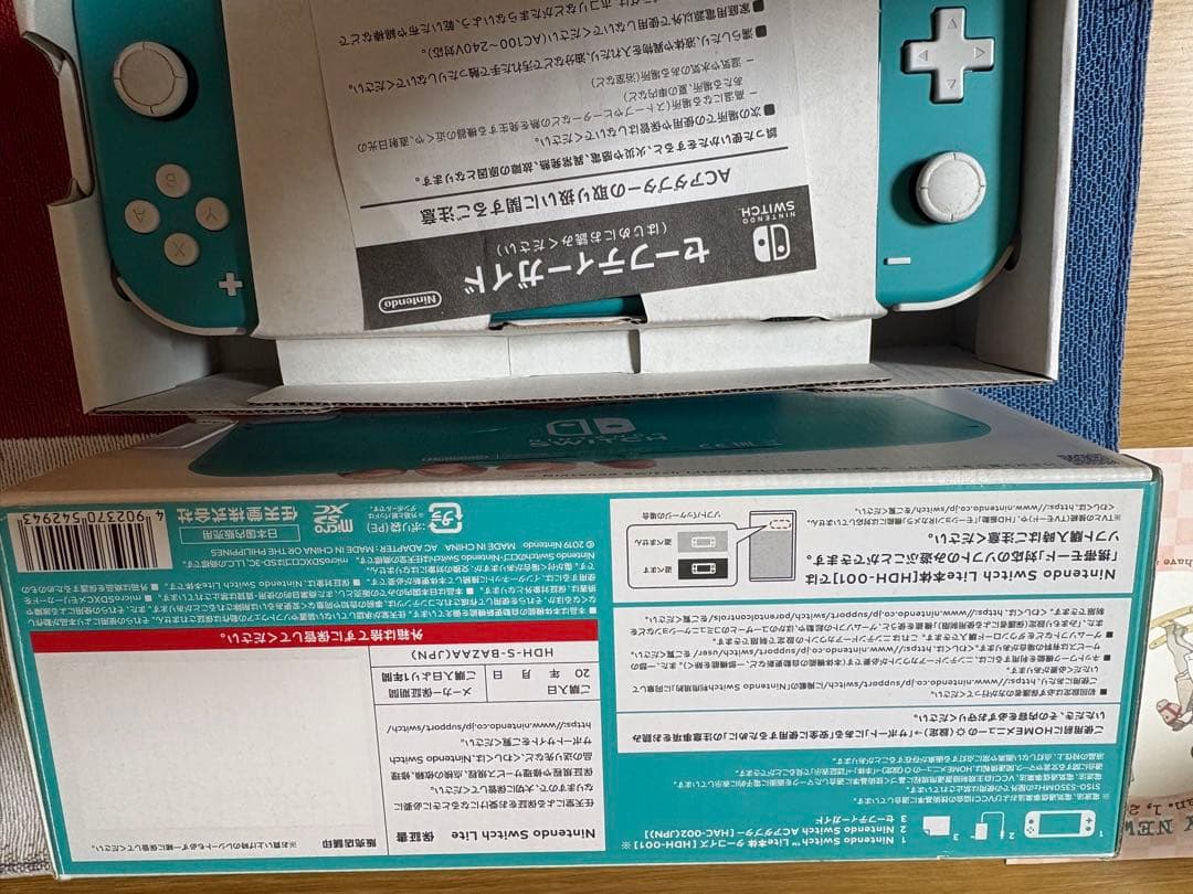 送料込]Nintendo Switch Lite ターコイズ 本体一式 - メルカリ