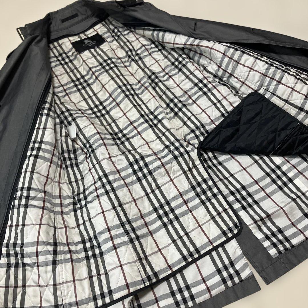 《美品》バーバリー　ブラックレーベル　ライナー付き　トレンチコート