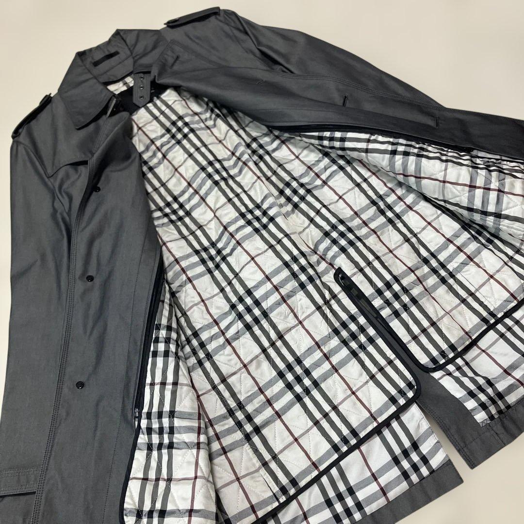 《美品》バーバリー　ブラックレーベル　ライナー付き　トレンチコート