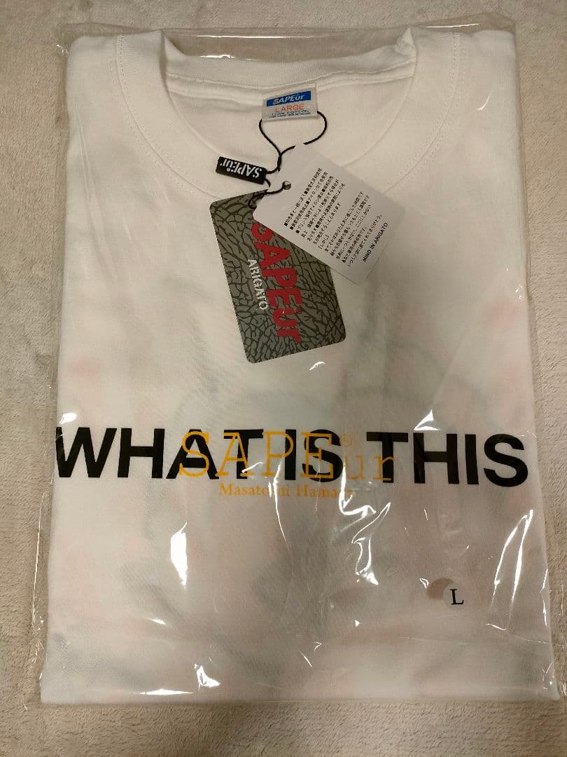 浜田雅功展 × SAPEur 限定コラボtee 空を横切る飛行機雲 Lサイズ