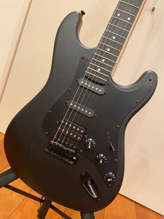 SELDER ストラトキャスター ギター マットブラック艶消し黒 - メルカリ