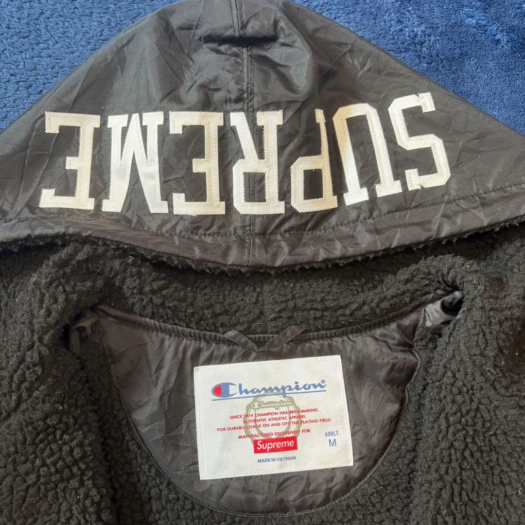 Supreme x Champion フード付きジャケット M ブラック - メルカリ