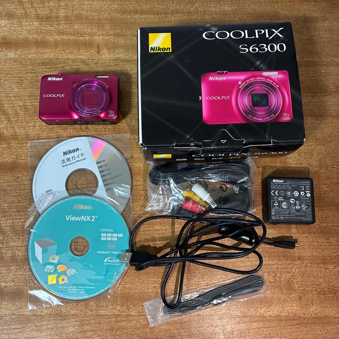 Nikon COOLPIX S6300 デジタルカメラ ピンクジャンク品 - メルカリ