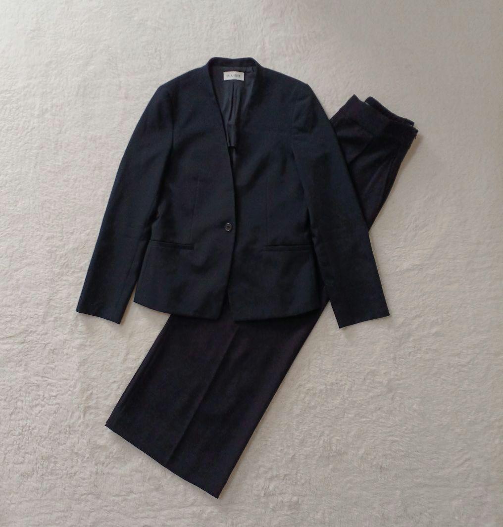 洗える！PLST プラステ ノーカラージャケット ワイドパンツ セット