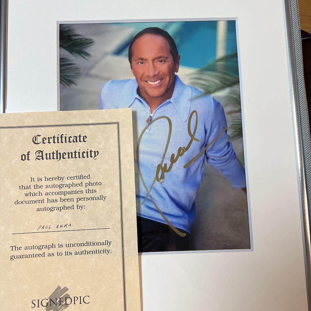 ポール　アンカ　PAUL ANKA 直筆サイン入り　フォト