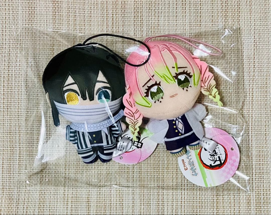 鬼滅の刃 フクヤ ぬいぷりけmini3 甘露寺蜜璃 伊黒小芭内 ぬいぐるみ 2
