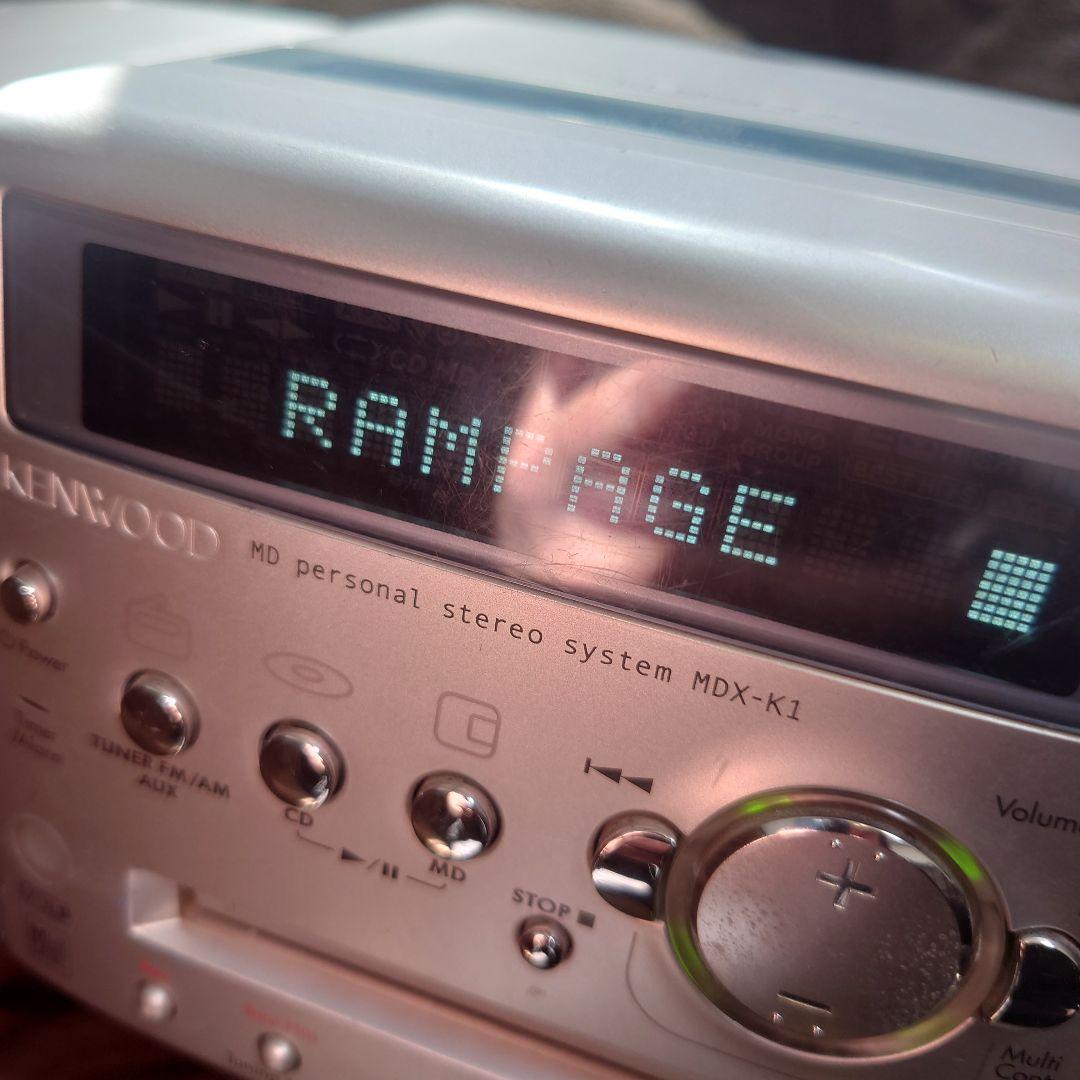 ケンウッド☆MD/CDコンポ MDX-K1 ブルー☆MDプレーヤー送料無料 - メルカリ