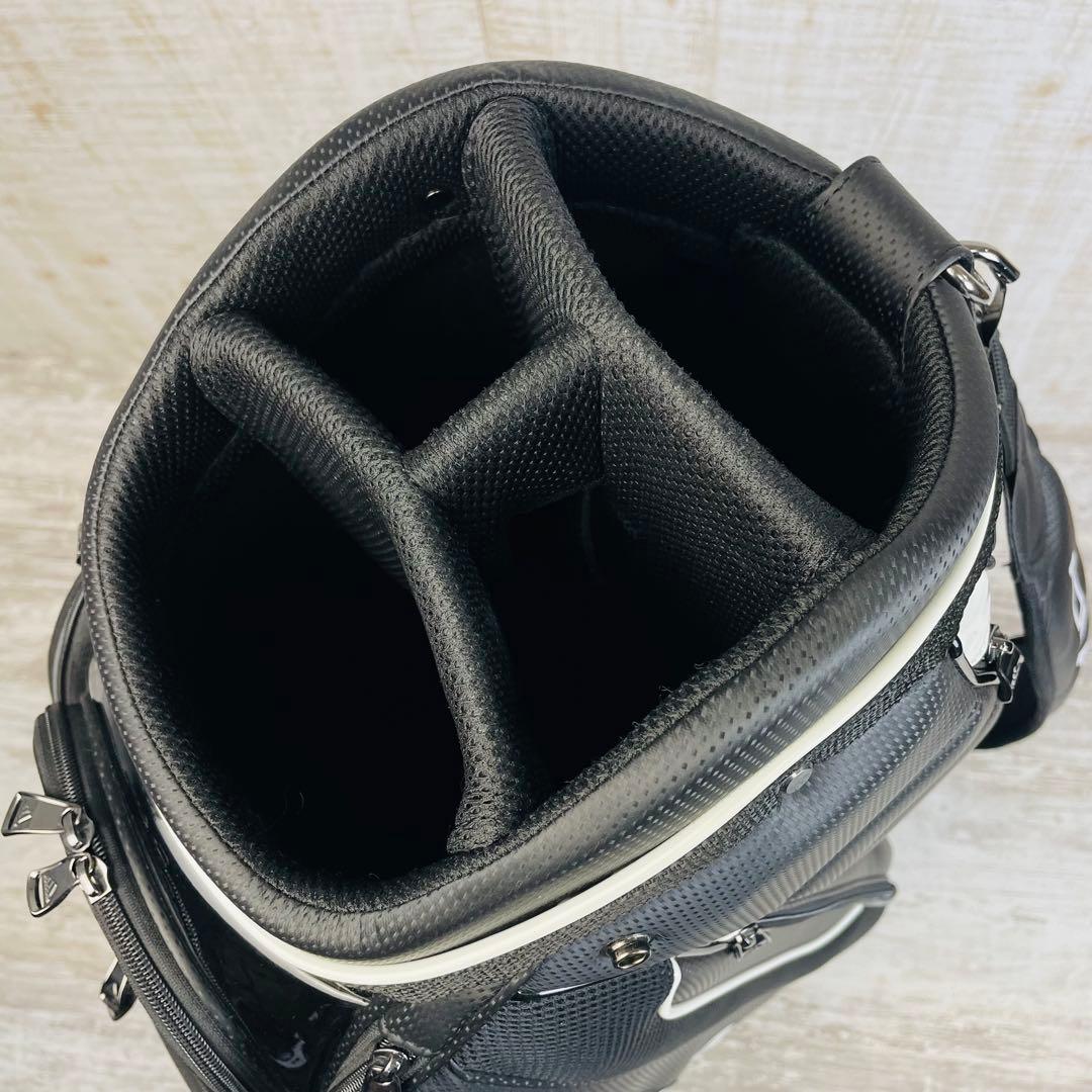 極美品】adidas アディダスゴルフリニアロゴ キャディバッグ 9.5型