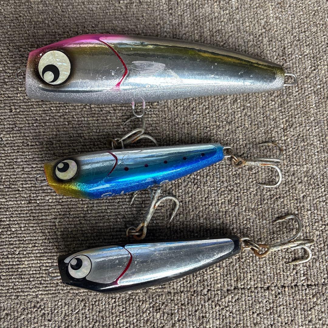 トップウォーター ルアー 3個セット Amazon.co.jp: 【Deepa】ポッパー 青物 トップウォーター 43g 13cm 5色