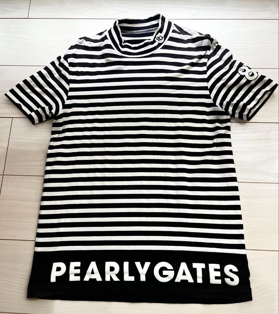 サイズ4 PEARLY GATES ストライプハイネックシャツ - メルカリ