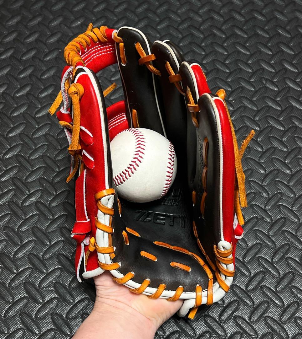 美品 ZETT オーダー プロステイタス 軟式 内野手用 グローブ 今宮健太