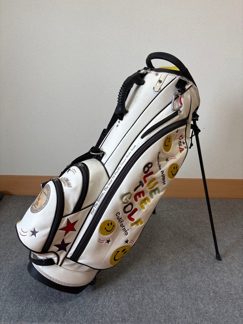 ブルーティーゴルフ　スタンドキャディバッグ BLUE TEE GOLF（ブルーティーゴルフ） ストレッチ 2トーン スタンド
