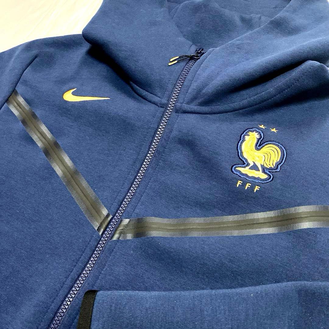 NIKE フランス代表 2022 テックフリース フルジップ パーカー Lサイズ