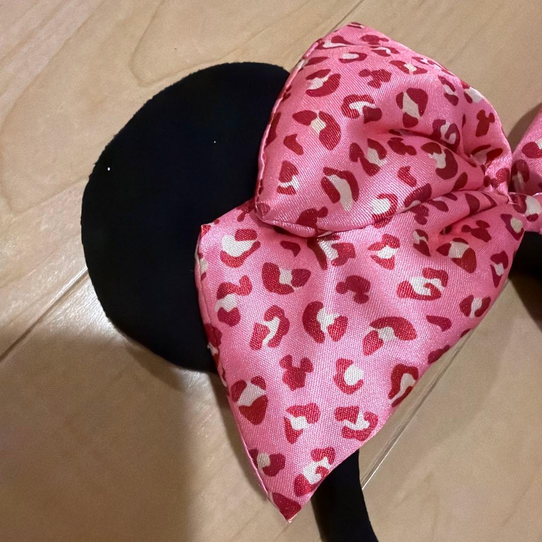 ディズニー ヒョウ柄 ピンク カチューシャ ミニー 即購入⭕️ 希少性