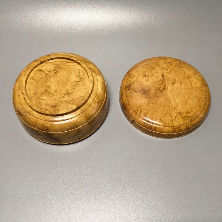 アカシア瘤杢造り ミニ食蘢 小物入れ 桐箱入り