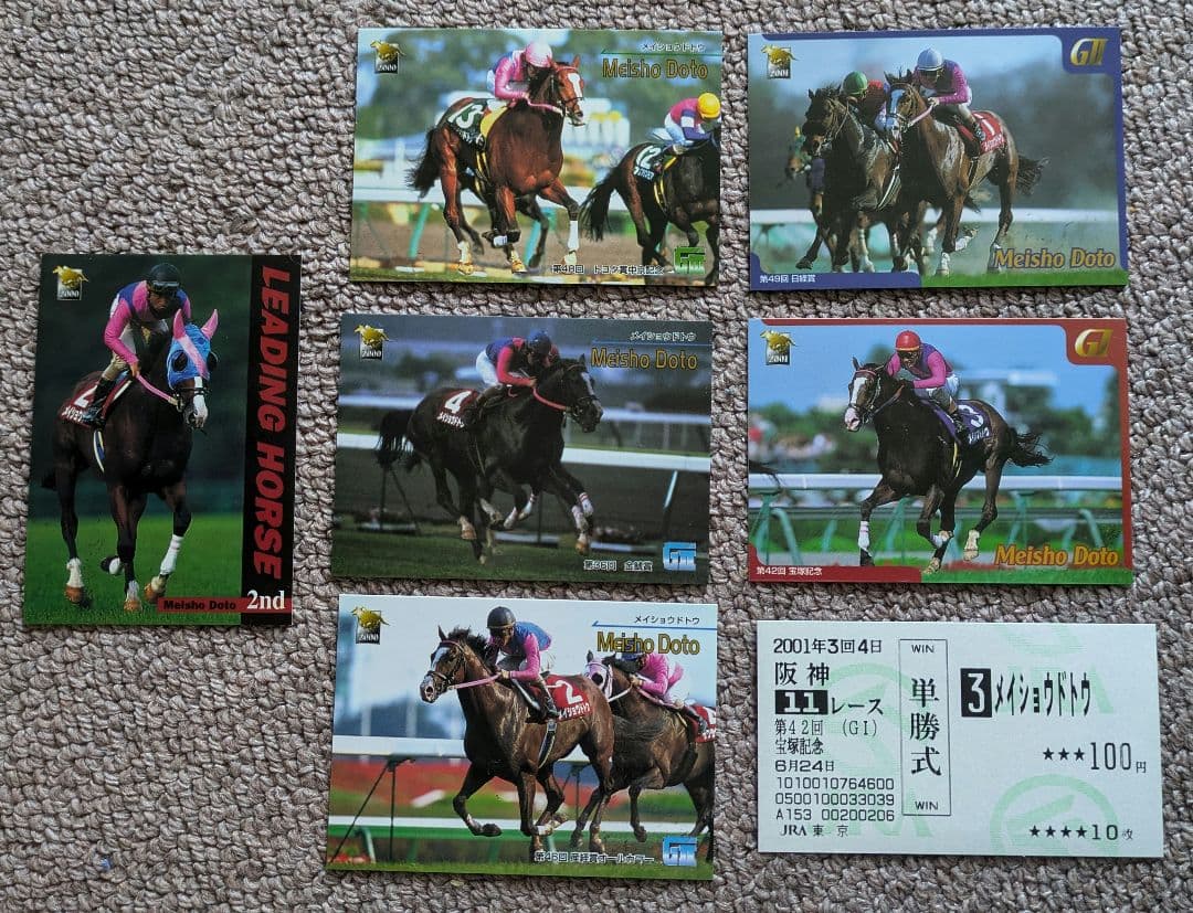 メイショウドトウ　勝利重賞カードセット & 宝塚記念単勝馬券 2026年最新】メイショウドトウ 馬券の人気アイテム - メルカリ