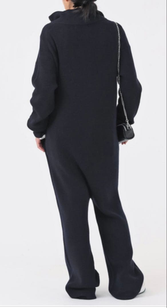 AP STUDIO ハーフジップニットジャンプスーツ - メルカリ