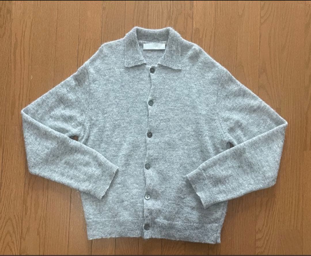 Our legacy evening polo 46 ライトグレー OUR LEGACY EVENING POLO LIVID BLUE FUZZY ALPACA | TODAY CLOTHING