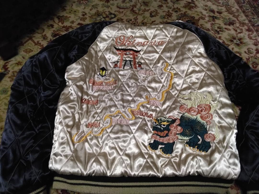 希少】テーラー東洋 スカジャン リバーシブル 沖縄 龍 TT11510 - メルカリ