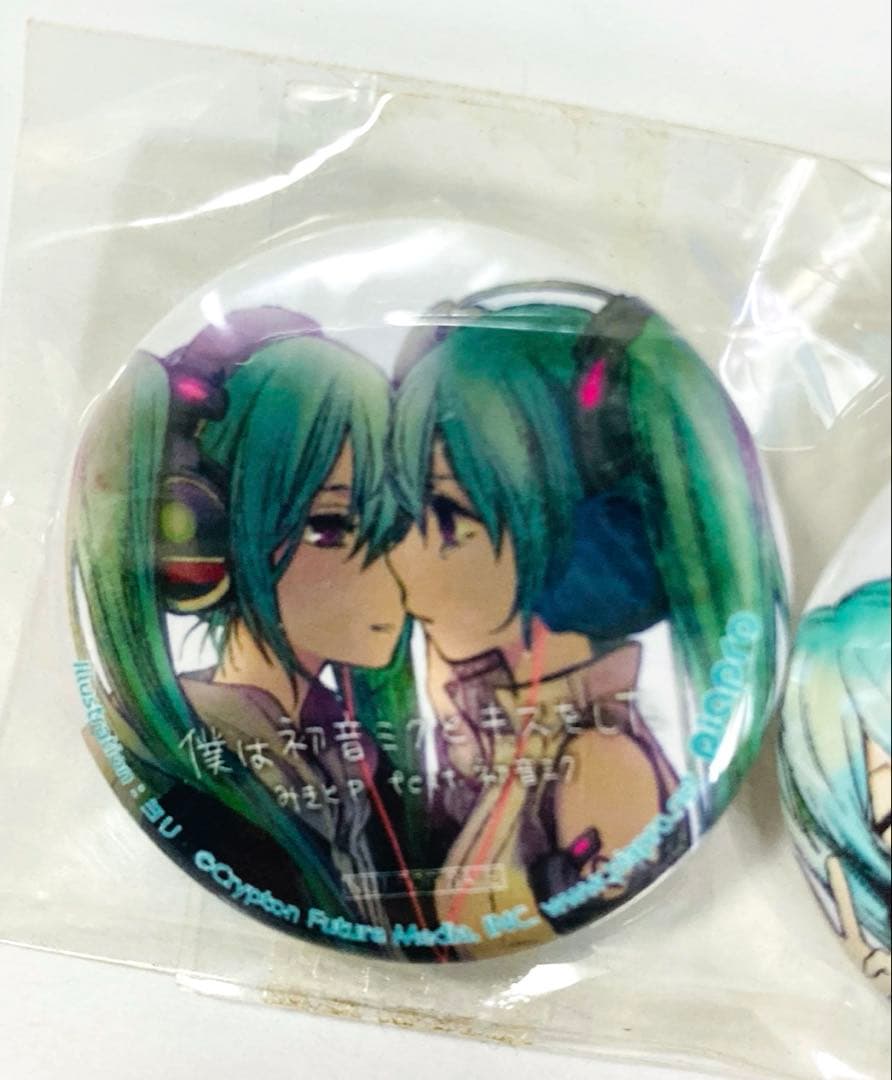 初音ミク 僕は初音ミクとキスをした 缶バッジ