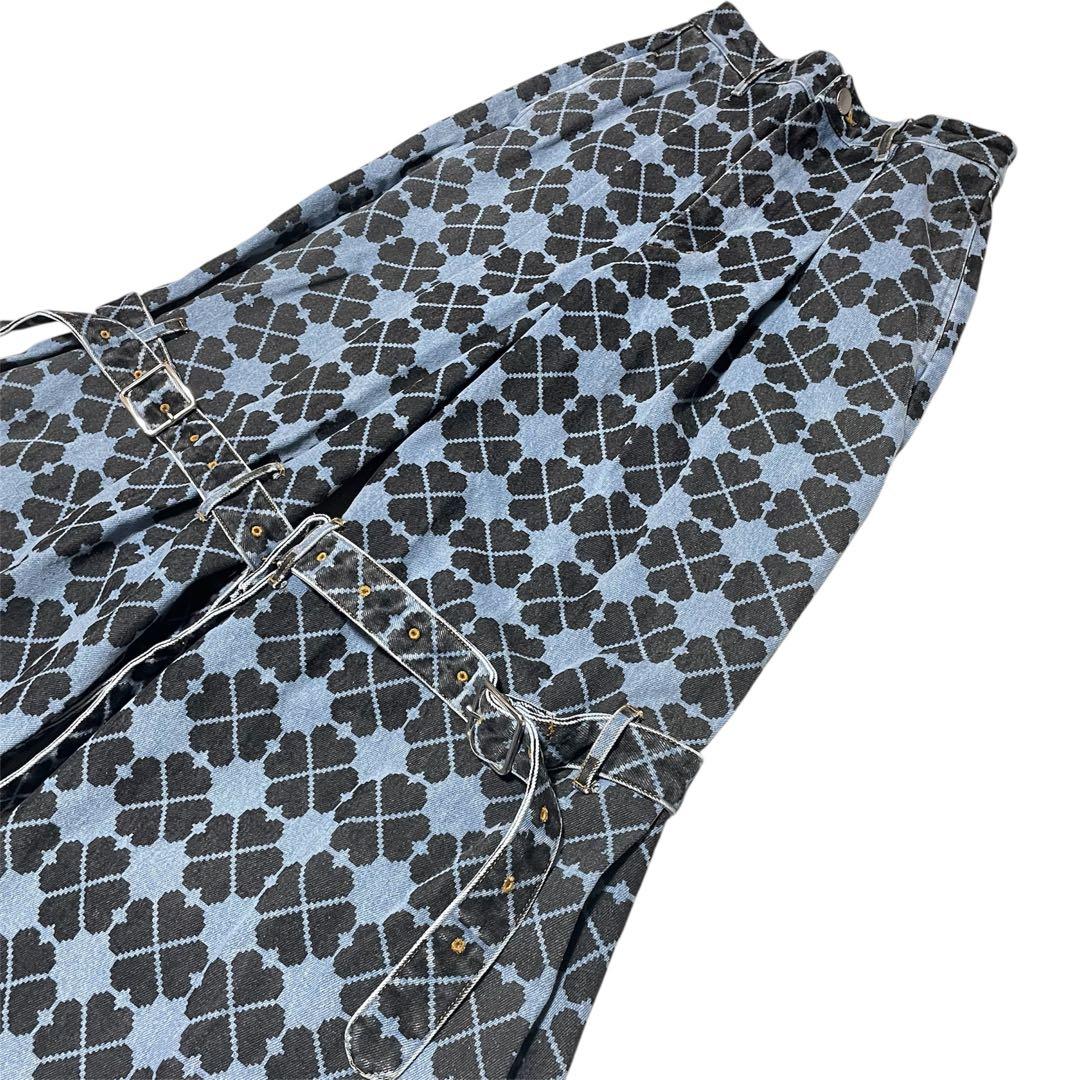 PAMEO POSE クローバー柄 パンツ デニム y2k - メルカリ