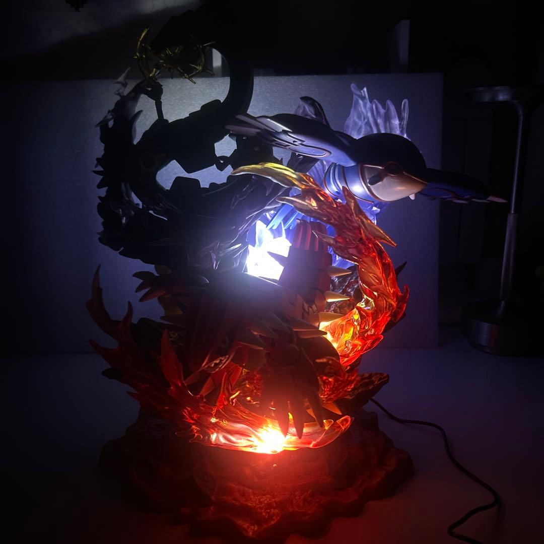 ポケモン フィギュア グラードン カイオーガ レックウザ LED付き