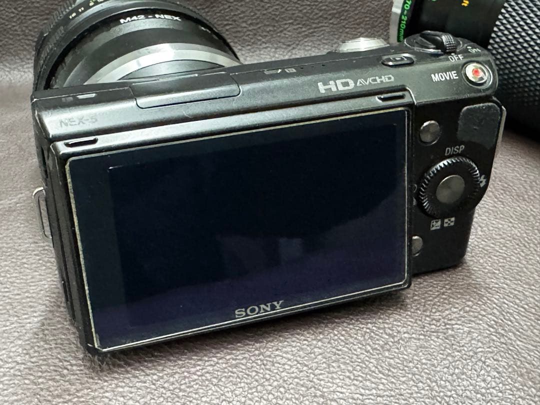 Sony NEX-5 ぐるぐるボケHELIOS-44M、オリン70-210mm