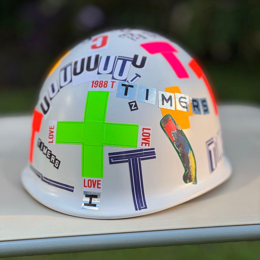 ザ•タイマーズ風　自作ヘルメット　忌野清志郎