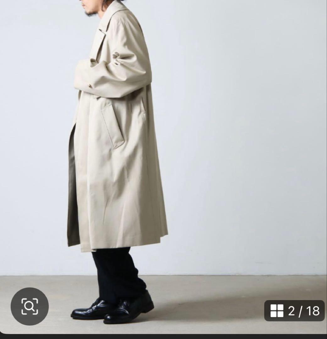 専用22aw comoli タイロッケンコート カシミヤライナー3 ベージュ