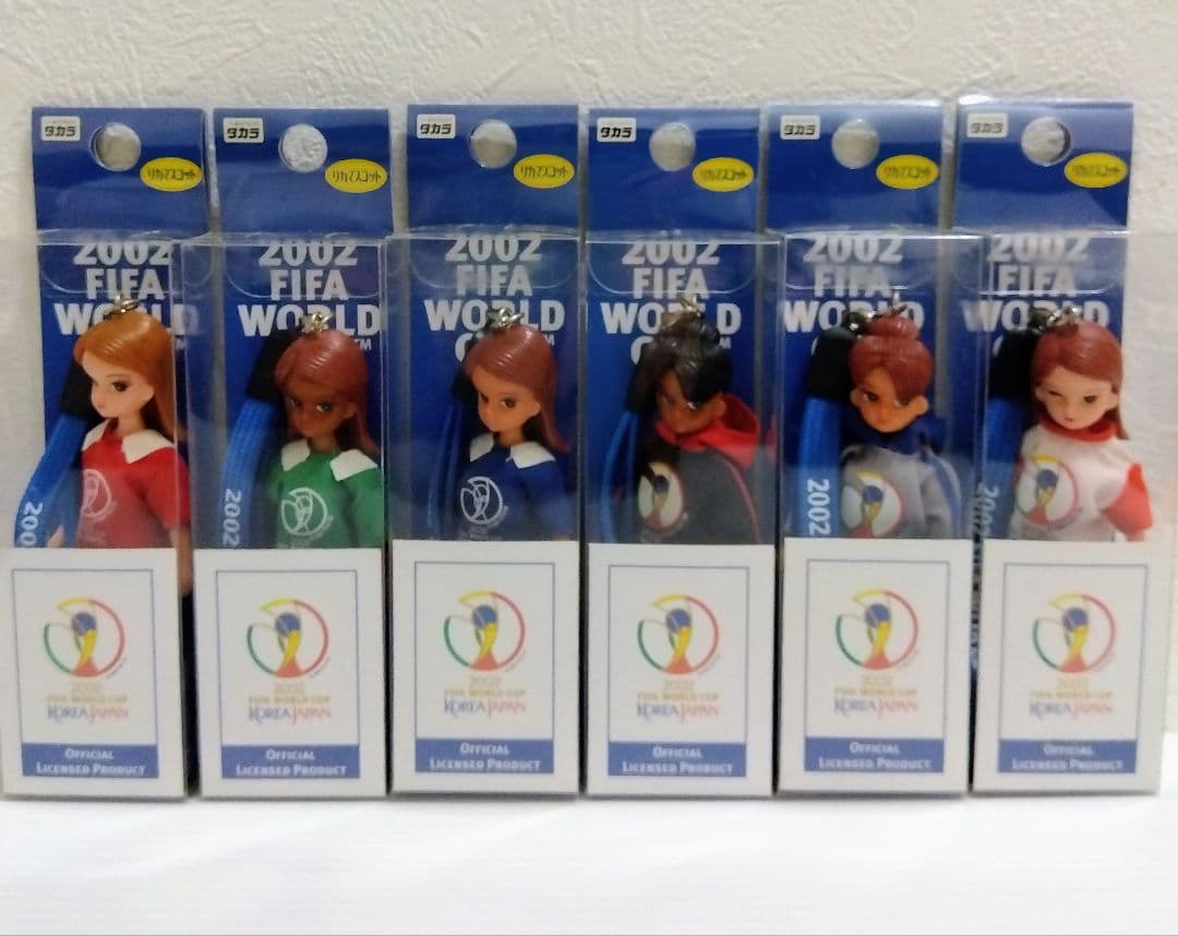 2002サッカーFIFAワールドカップ りかちゃん ストラップ キーホルダー