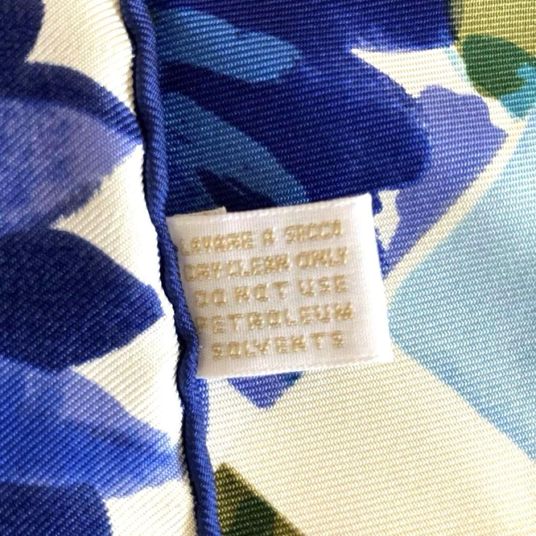 極美品 GUCCI グッチ スカーフ 大判 花柄 青系 ブルー系 - メルカリ