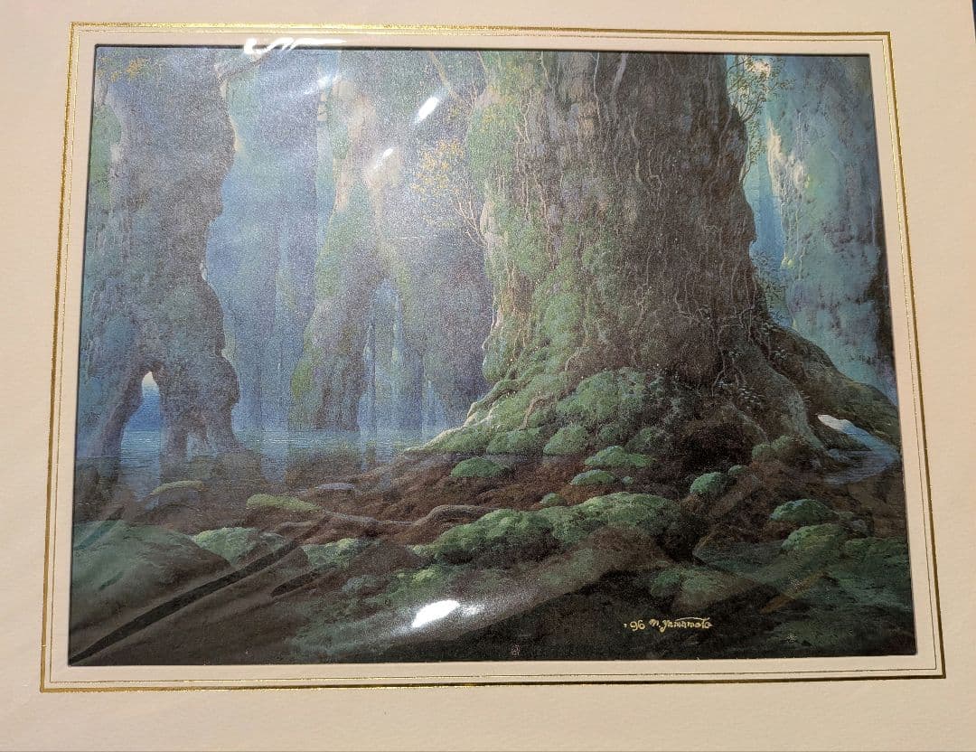 山本二三展 もののけ姫 複製原画 ジブリ背景画