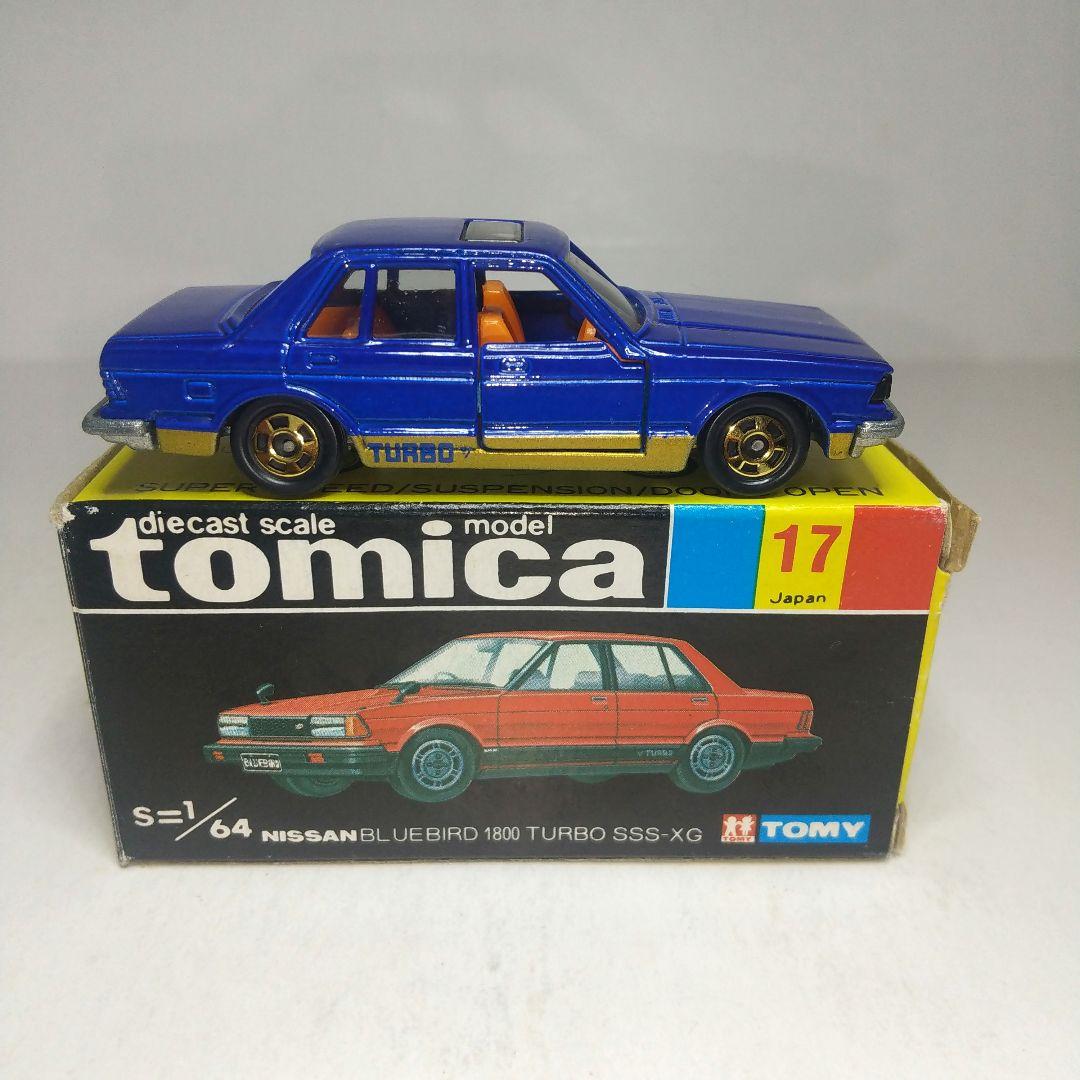 3648)トミカ 黒箱 日本製 ニッサン ブルーバード 1800 ターボ - メルカリ