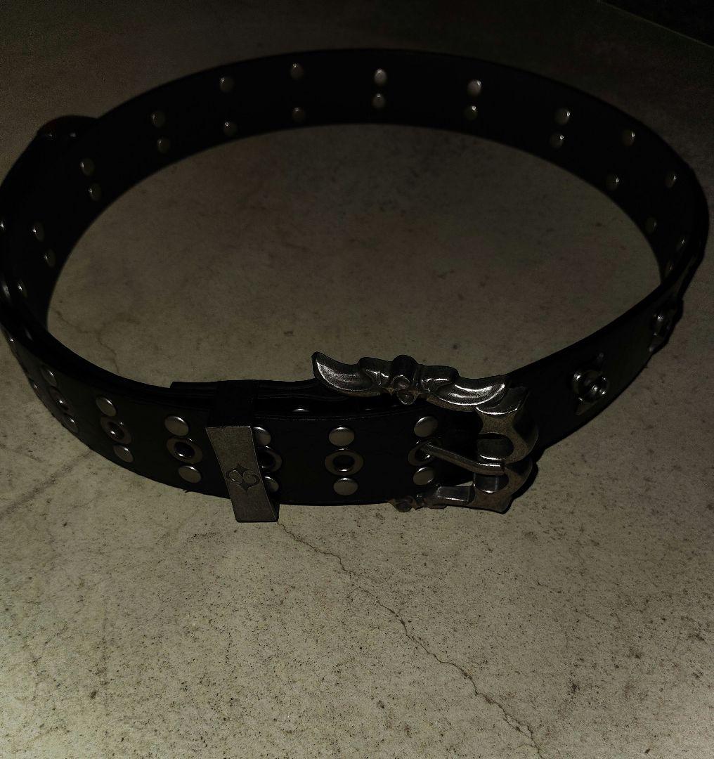 archive vintage スタッズ バックル付き レザー ベルト パンク - メルカリ