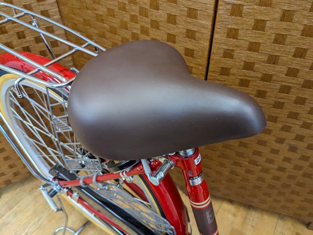 U081 美品 普通自転車 24インチ レッド - メルカリ