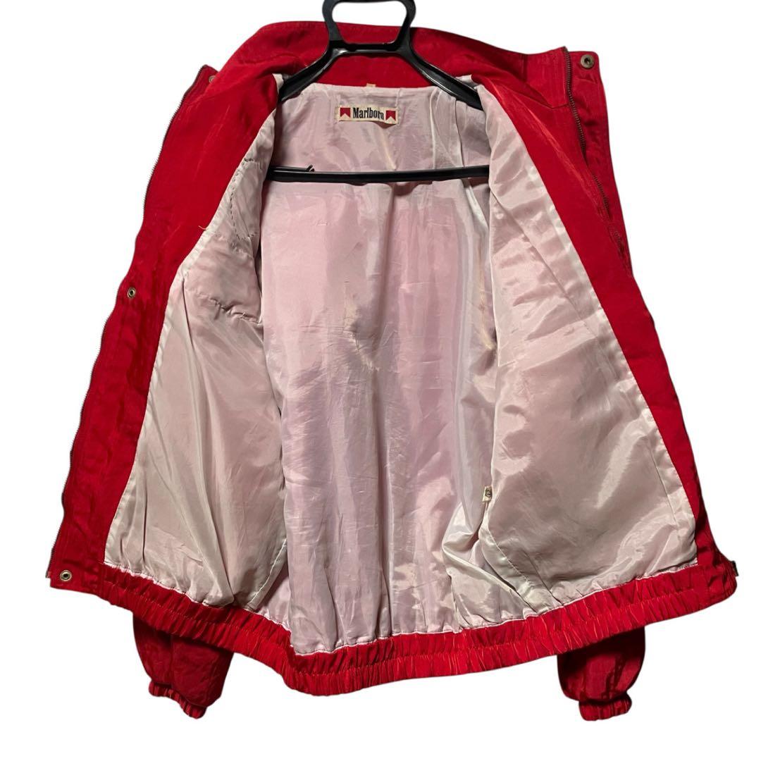 90s レーシングジャケット マルボロ シェブロン L YKK 赤 ヴィンテージ