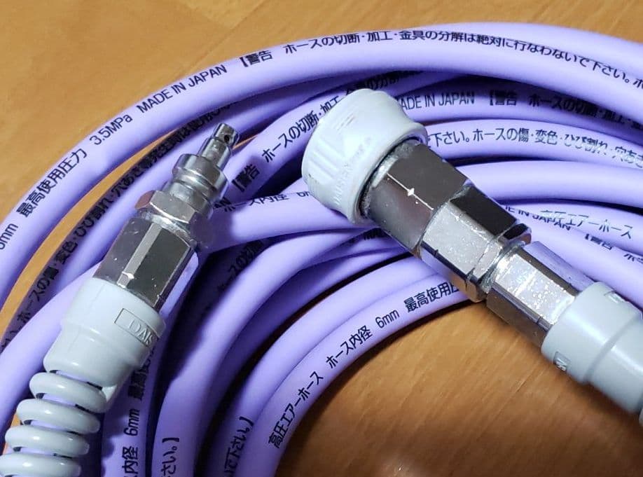 高圧エアーホース　3.5MPa 内径６ミリ